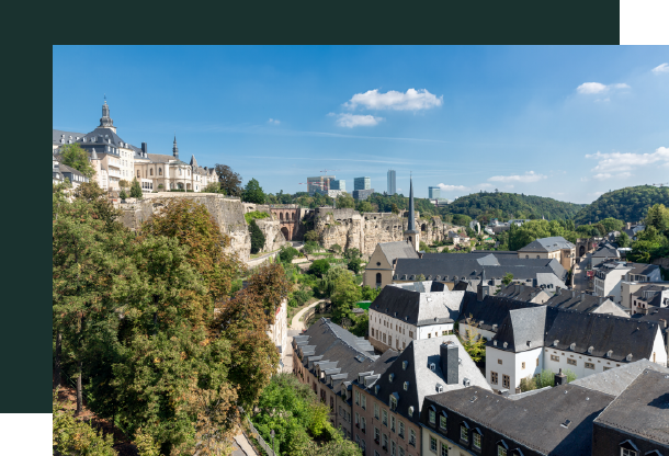 Luxembourg city in daylight